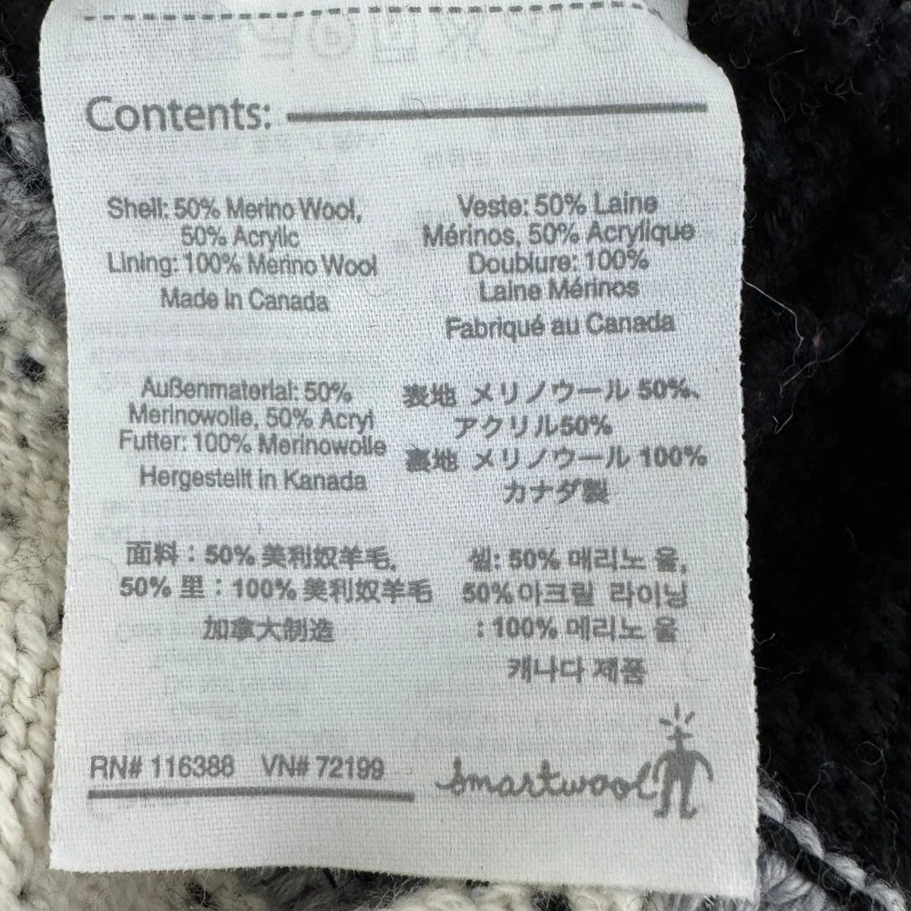 Smartwool Kids Beanie‎ Black/white